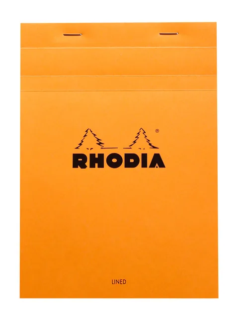 Schrijfblok Rhodia A5 lijn 80vel 80gr kantln or