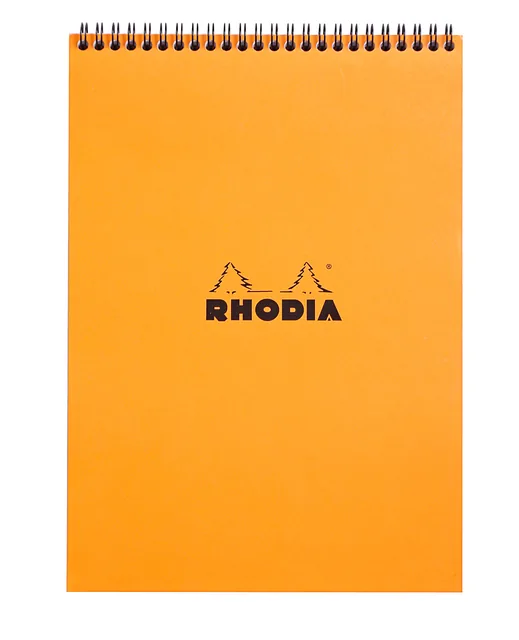 Spiraalblok Rhodia A4 lijn 160pag 80gr or