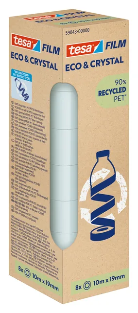 Plakband Tesa eco crystal 59043 19mmx10m tr
