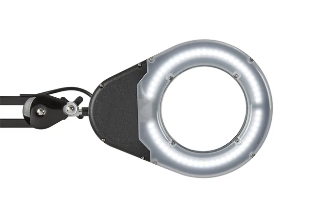 Loeplamp MAUL Viso LED met voet zwart