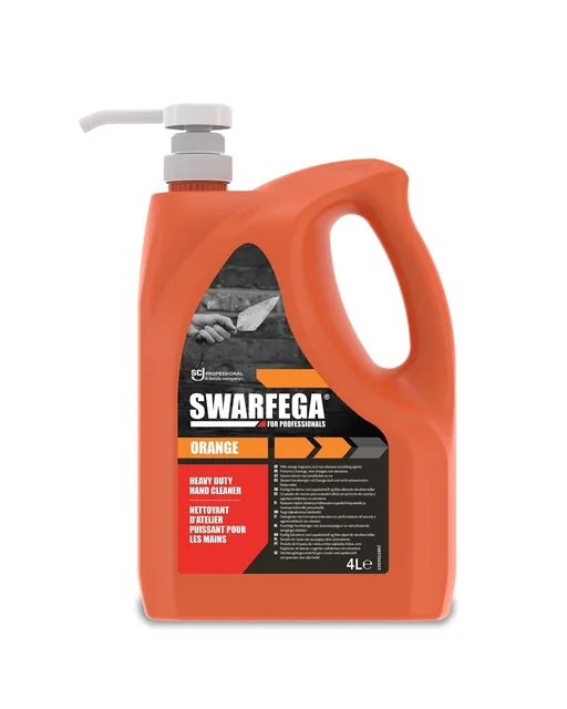 Handreiniger SCJ Swarfega Orange 4L met pomp