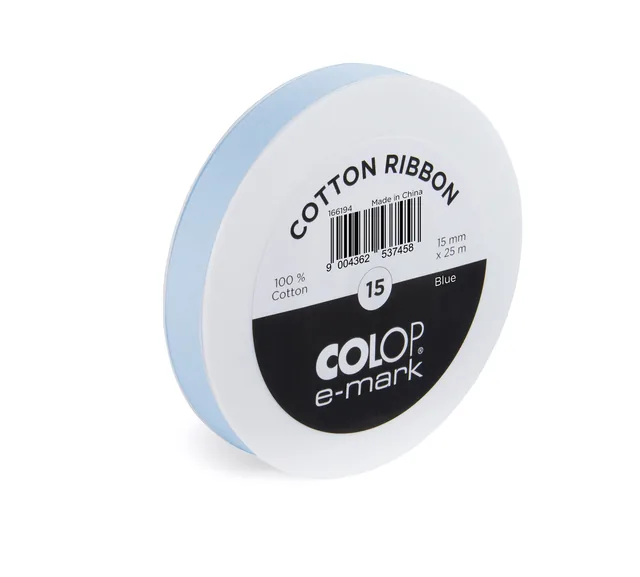 Lint Colop Emark 15mmx25m blauw