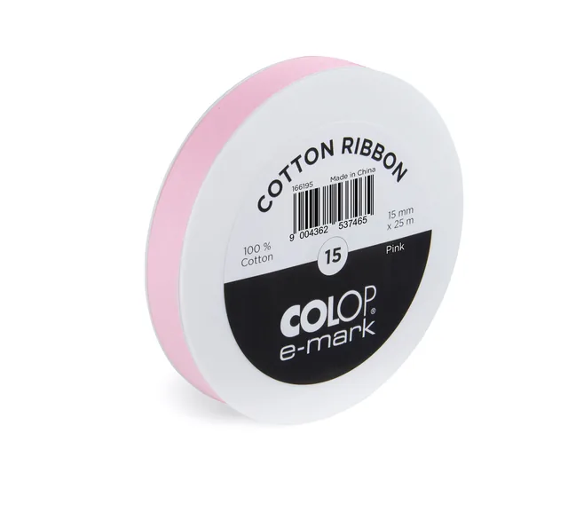 Lint Colop Emark 15mmx25m roze