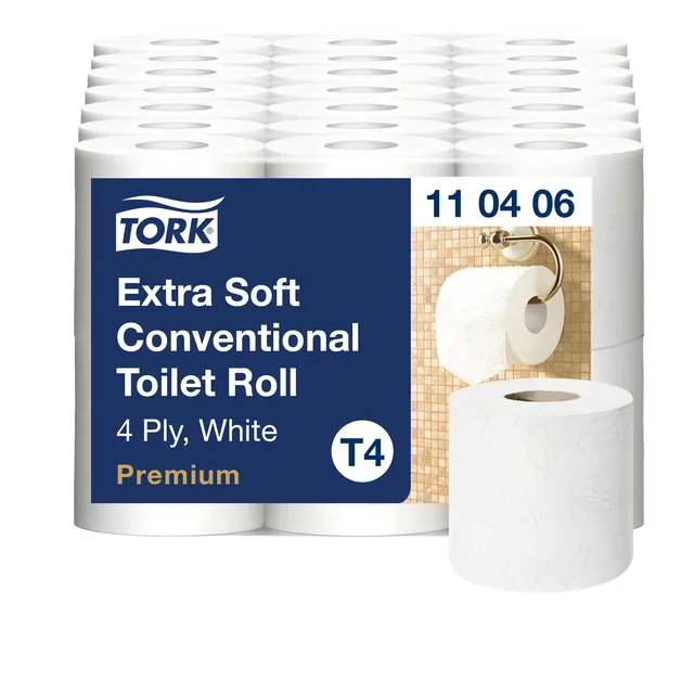 Toiletpapier Tork T4 Premium 4laags 150 vel wit