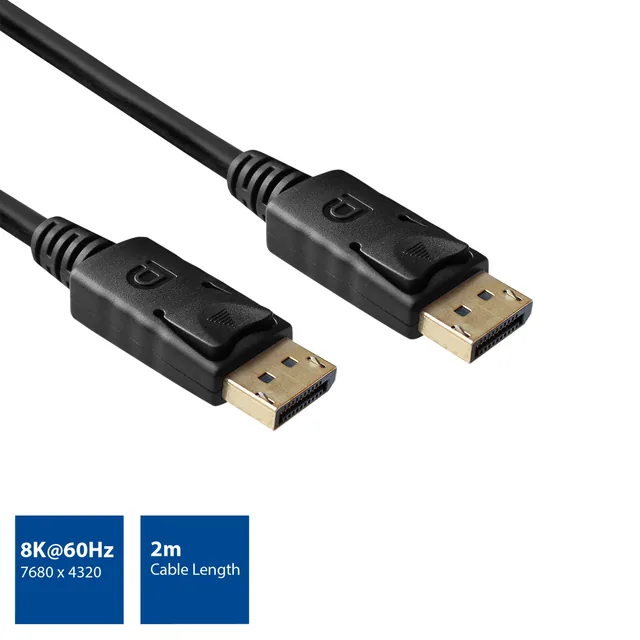 Kabel ACT DisplayPort 1.4 8K M-M 2 meter