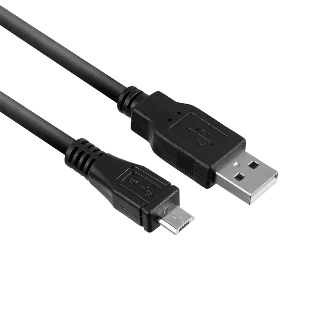 Kabel ACT USB 2.0 naar MicroB laad -en data 1m