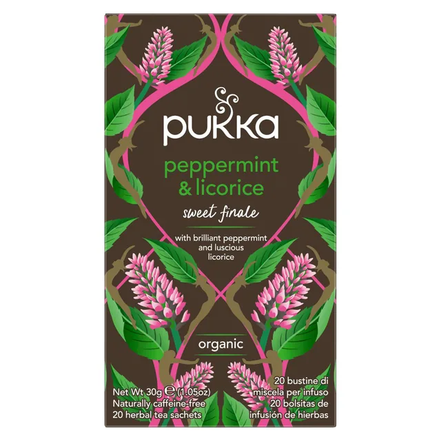 Thee Pukka peppermint licorice 20 zakjes