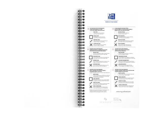 Task Manager Oxford 141x246mm 115vel blauw