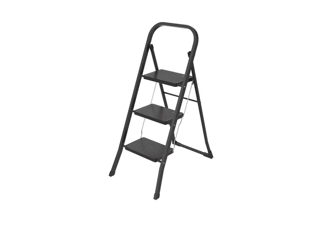 Huishoudtrap BRASQ 3 treden SL300 zwart