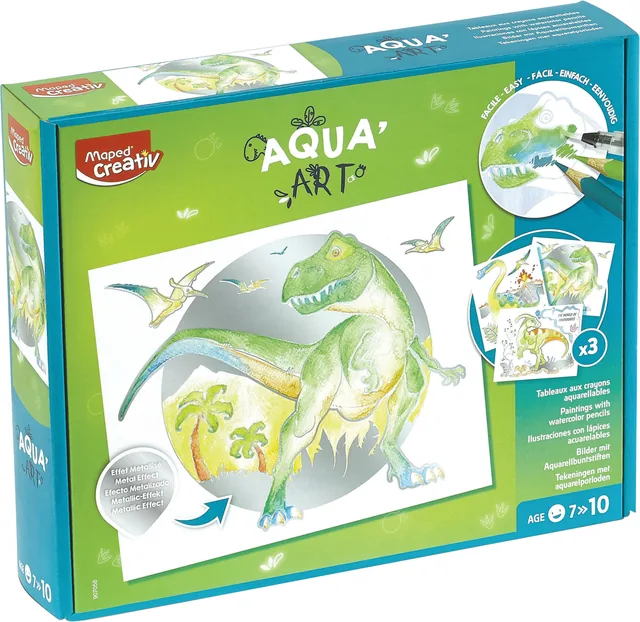 Hobbyset Maped Creativ AquaArt dinosaurus 14delig
