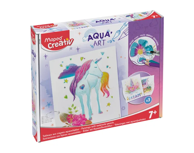 Hobbyset Maped Creativ AquaArt eenhoorn 14delig