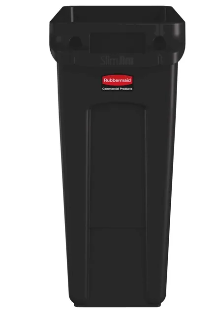 Afvalbak Rubbermaid Slim Jim VT 60L bruin