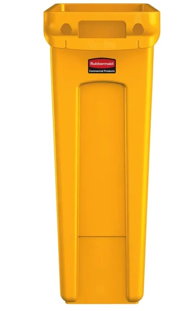 Afvalbak Rubbermaid Slim Jim VT 87L geel