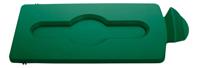 Deksel Rubbermaid Slim Jim RS gesloten groen