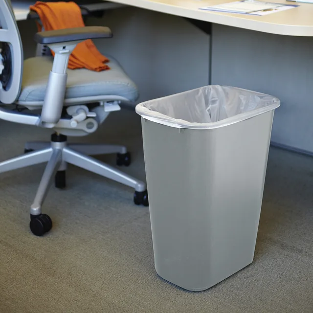 Afvalbak Rubbermaid groot 39l grijs