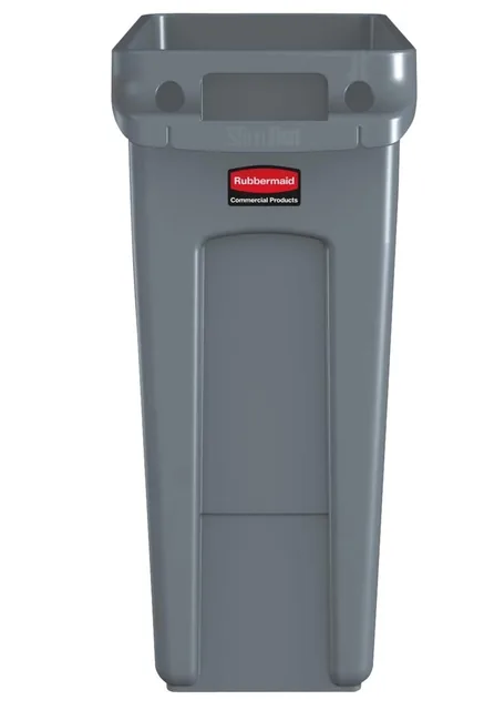 Afvalbak Rubbermaid Slim Jim VT 60L grijs