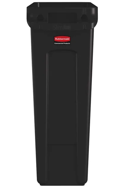 Afvalbak Rubbermaid Slim Jim VT 87L bruin