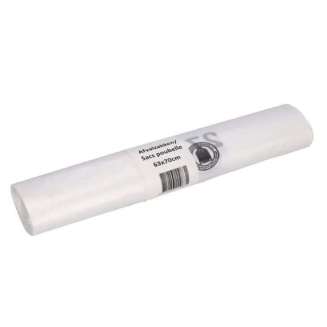 Afvalzak Cleaninq 63x70cm recycled T15 50L transp