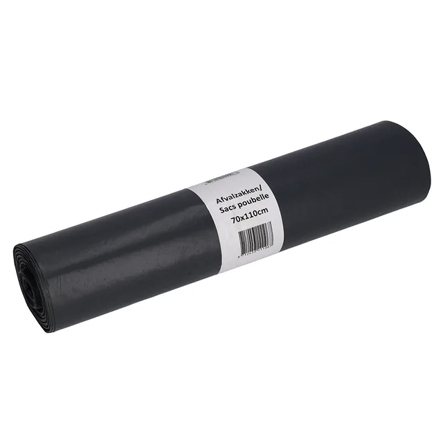 Afvalzak Cleaninq 70x110cm recycled T70 120L grijs