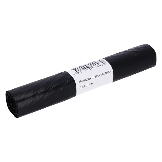 Afvalzak Cleaninq 70x110cm T25 120L zwart