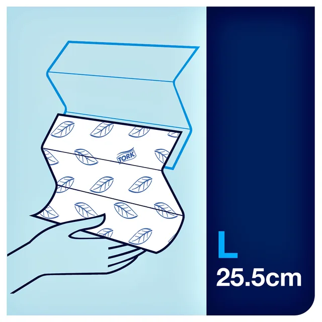 Handdoek Tork H2 Advanced 2laags 212x255mm wit