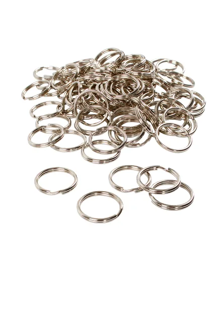 Sleutelring Crea Com zilverkleurig 25mm 100 stuks