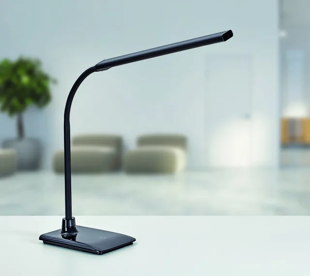Bureaulamp MAUL Pirro LED dimbaar met voet zwart