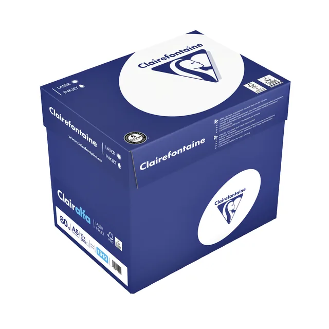 Kopieerpapier Clairefontaine Clairalfa A5 80gr wt