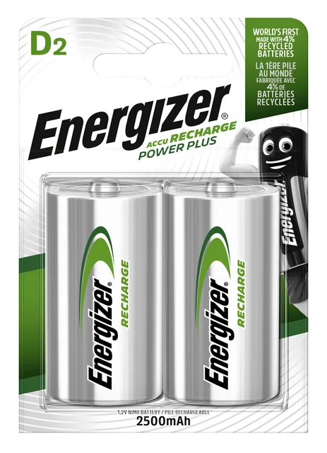 Batterij oplaadbaar Energizer 2x D
