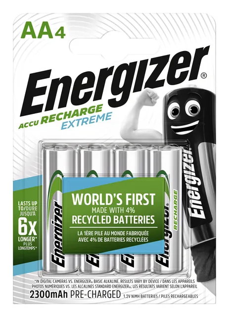 Batterij oplaadbaar Energizer 4x AA