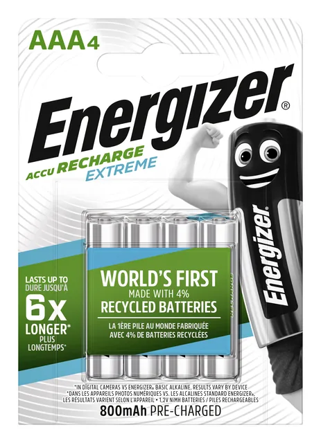 Batterij oplaadbaar Energizer 4x AAA