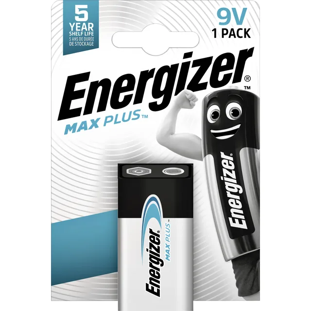 Batterij Energizer Max Plus 9v alkaline