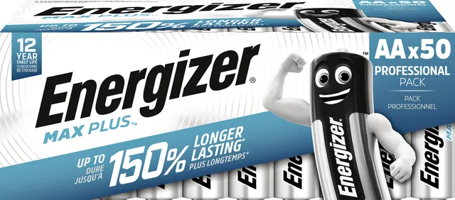 Batterij Energizer Max Plus 50x AA alkaline