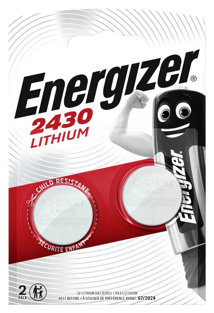 Batterij Energizer 2x CR2430 lithium