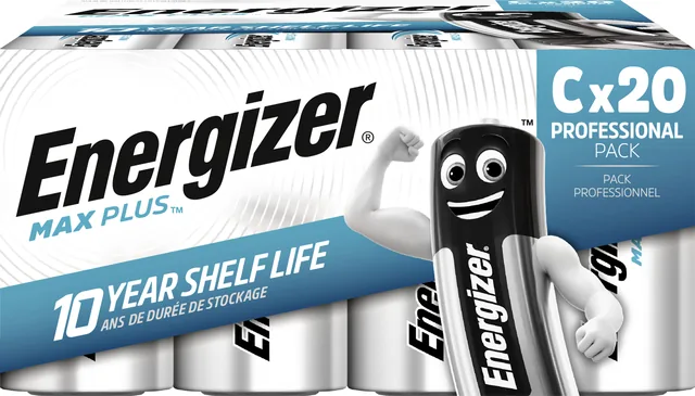 Batterij Energizer Max Plus 20x C alkaline