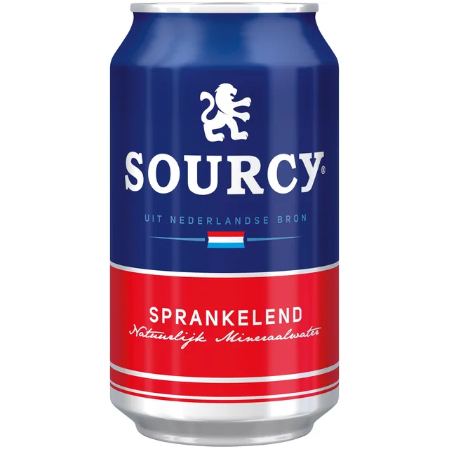 Water Sourcy rood blik 330ml
