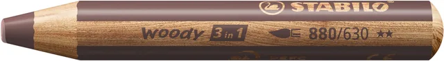 Kleurpotlood STABILO 880 woody 3 in 1 bruin