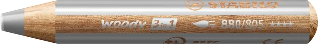 Kleurpotlood STABILO 880 woody 3 in 1 zilver