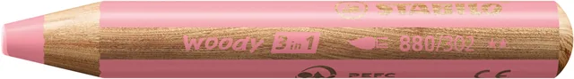 Kleurpotlood STABILO 880 woody 3 in 1 pastel roze