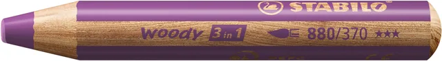 Kleurpotlood STABILO 880 woody 3 in 1 paars