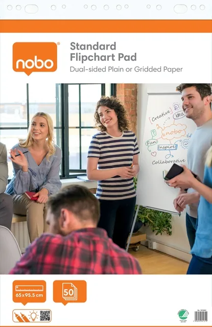 Flipoverpapier Nobo Standaard 65x95cm plano