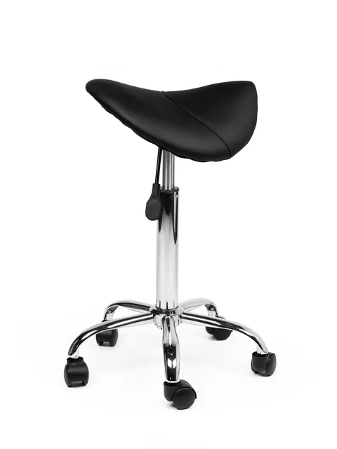 Zadelkruk Office medium harde wielen zw