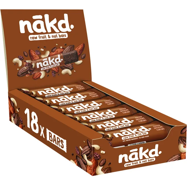 Fruit notenreep NAKD cocoa delight 18x35 gram