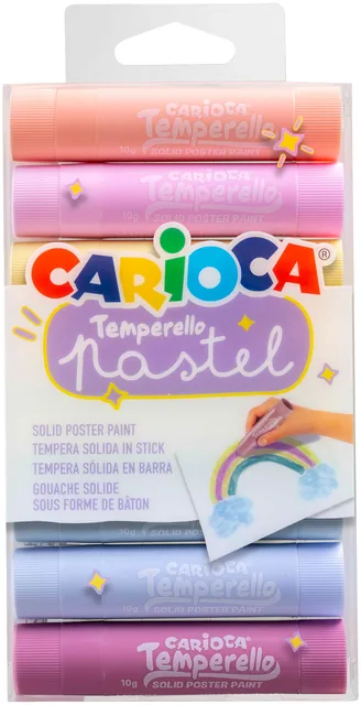 Verfstift Carioca Temperello set a 8 pastelkleuren