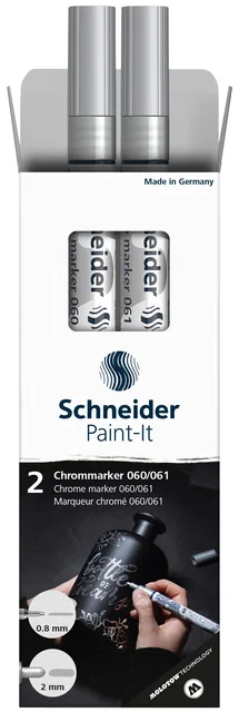 Viltstift  Schneider Paint-it 2.0-0.8mm mtl chrome