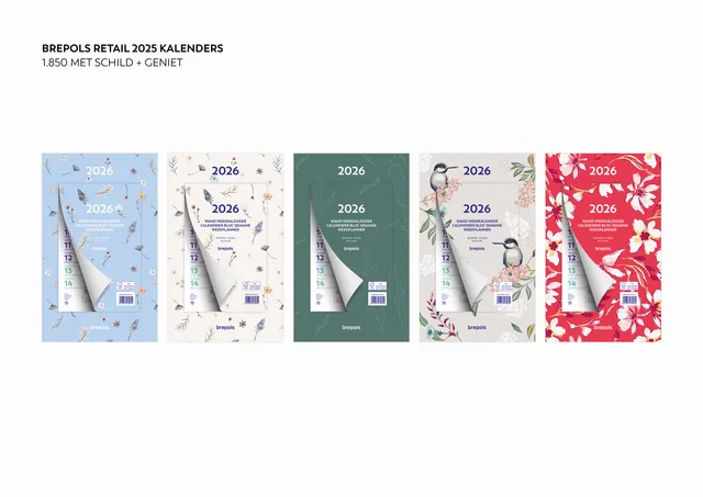 Weekkalender 2027 Brepols 190x130 7d/1p