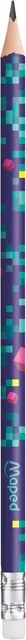 Potlood Maped Pixel Party 12 stuks assorti