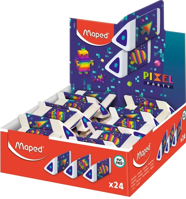 Gum Maped Pixel Party Pyramid display a 24 stuks