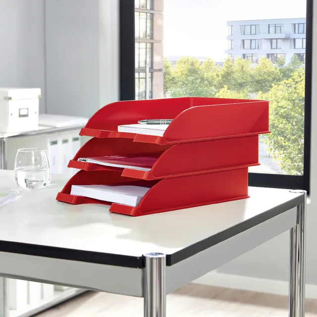 Brievenbak Leitz WOW A4 rood