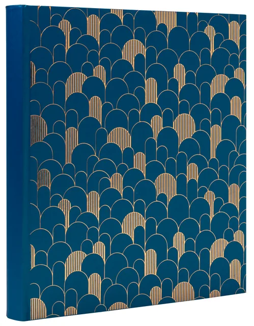 Fotoalbum Exacompta 29x32cm 60pag Néo Déco blauw